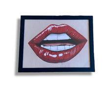 Load image into Gallery viewer, Lip Injections- Original Lip Artwork- Framed Art - Alinato Art
